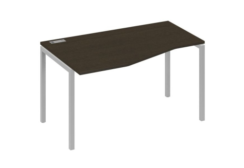 Стол эргономичный левый Техно Мира Лофт, цвет венге + серый