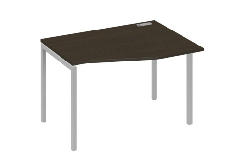 Стол эргономичный правый Техно Мира Лофт, цвет венге + серый