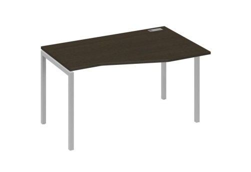 Стол эргономичный правый Техно Мира Лофт, цвет венге + серый