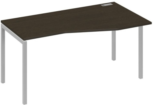 Стол эргономичный правый Техно Мира Лофт, цвет венге + серый