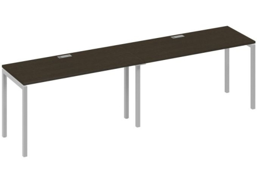 Рабочая станция 2х140 Мира Лофт, цвет венге + серый