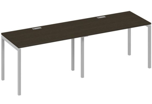 Рабочая станция 2х120 Мира Лофт, цвет венге + серый