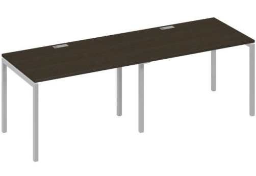 Рабочая станция 2х120 Мира Лофт, цвет венге + серый