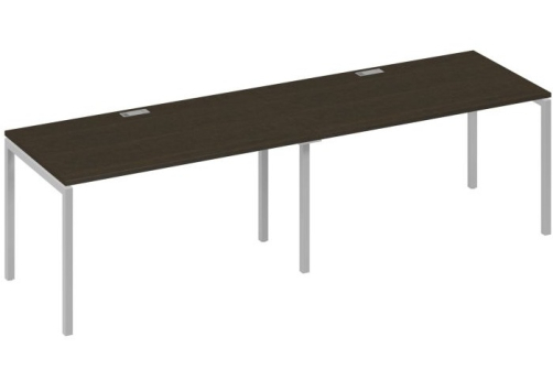 Рабочая станция 2х140 Мира Лофт, цвет венге + серый