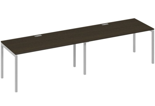 Рабочая станция 2х160 Мира Лофт, цвет венге + серый