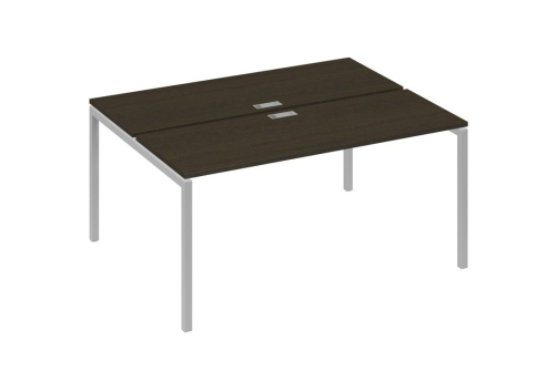 Рабочая станция 2х160 Мира Лофт, цвет венге + серый