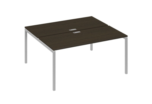 Рабочая станция 2х160 Мира Лофт, цвет венге + серый