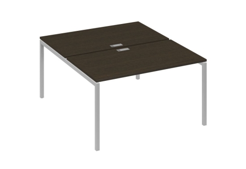 Рабочая станция 2х140 Мира Лофт, цвет венге + серый