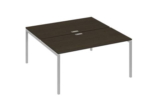 Рабочая станция 2х160 Мира Лофт, цвет венге + серый