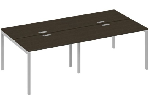 Рабочая станция 4х120 Мира Лофт, цвет венге + серый