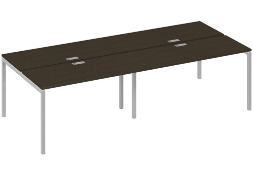 Рабочая станция 4х140 Мира Лофт, цвет венге + серый