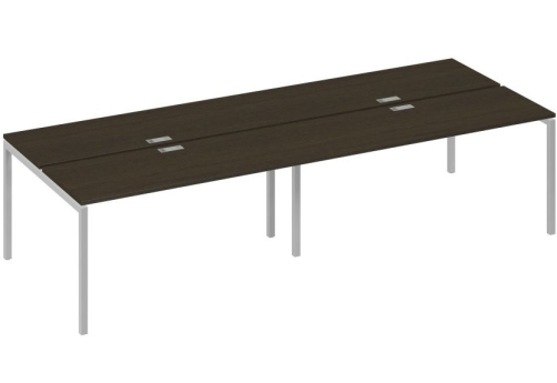 Рабочая станция 4х160 Мира Лофт, цвет венге + серый