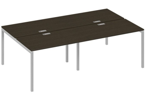 Рабочая станция 4х120 Мира Лофт, цвет венге + серый