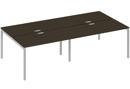 Рабочая станция 4х140 Мира Лофт, цвет венге + серый