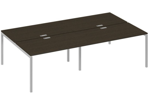 Рабочая станция 4х140 Мира Лофт, цвет венге + серый