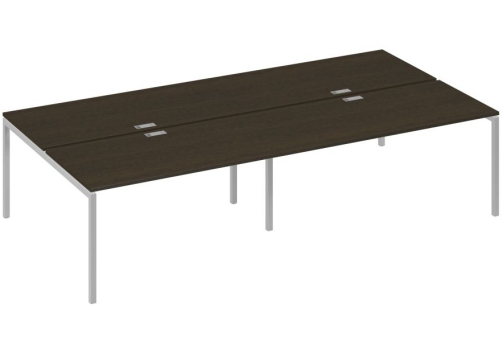 Рабочая станция 4х160 Мира Лофт, цвет венге + серый
