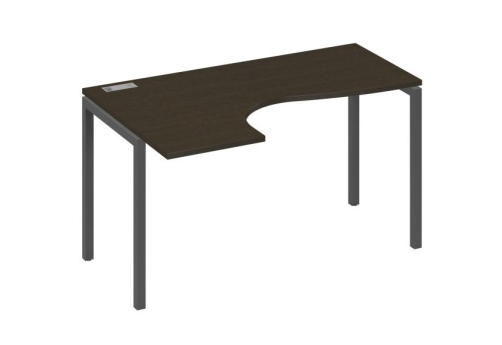 Стол эргономичный левый Классика Мира Лофт, цвет венге + антрацит