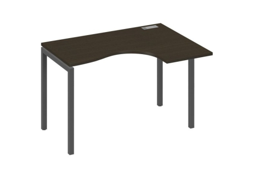 Стол эргономичный правый Классика Мира Лофт, цвет венге + антрацит