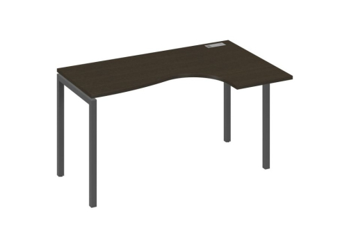 Стол эргономичный правый Классика Мира Лофт, цвет венге + антрацит