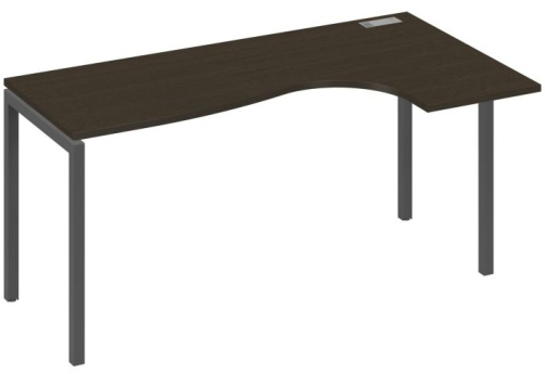 Стол эргономичный правый Классика Мира Лофт, цвет венге + антрацит