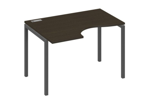 Стол эргономичный левый Классика Мира Лофт, цвет венге + антрацит