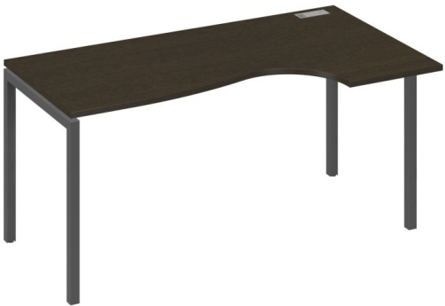 Стол эргономичный правый Классика Мира Лофт, цвет венге + антрацит