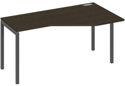 Стол эргономичный правый Техно Мира Лофт, цвет венге + антрацит
