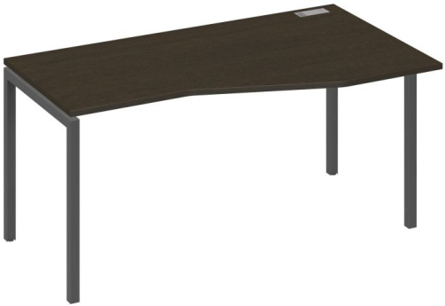 Стол эргономичный правый Техно Мира Лофт, цвет венге + антрацит