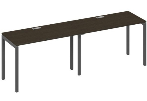 Рабочая станция 2х120 Мира Лофт, цвет венге + антрацит