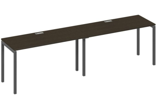 Рабочая станция 2х140 Мира Лофт, цвет венге + антрацит