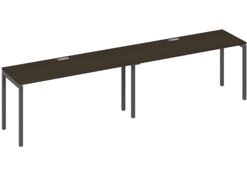 Рабочая станция 2х160 Мира Лофт, цвет венге + антрацит