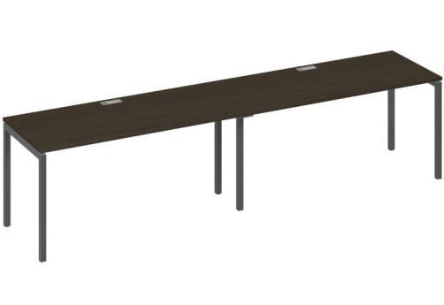 Рабочая станция 2х160 Мира Лофт, цвет венге + антрацит