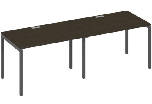 Рабочая станция 2х120 Мира Лофт, цвет венге + антрацит