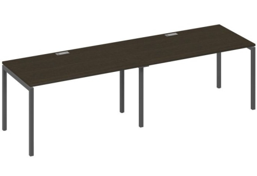 Рабочая станция 2х140 Мира Лофт, цвет венге + антрацит