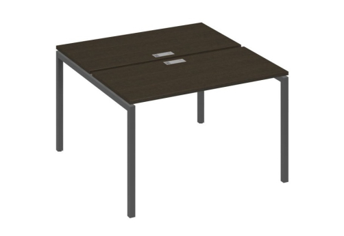 Рабочая станция 2х120 Мира Лофт, цвет венге + антрацит