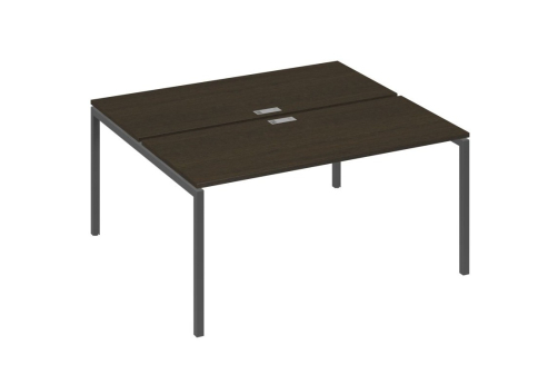 Рабочая станция 2х160 Мира Лофт, цвет венге + антрацит