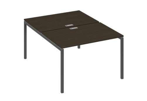 Рабочая станция 2х120 Мира Лофт, цвет венге + антрацит