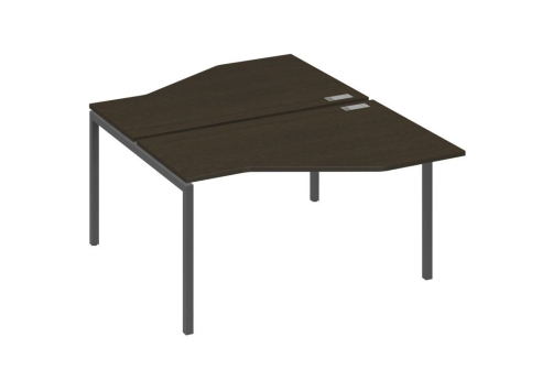 Рабочая станция эргономичная 2х140 Техно Мира Лофт, цвет венге + антрацит