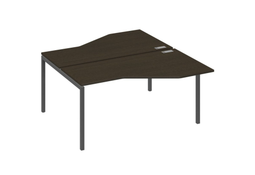 Рабочая станция эргономичная 2х160 Техно Мира Лофт, цвет венге + антрацит