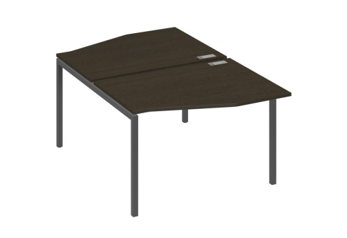 Рабочая станция эргономичная 2х120 Техно Мира Лофт, цвет венге + антрацит