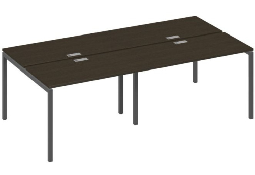 Рабочая станция 4х120 Мира Лофт, цвет венге + антрацит