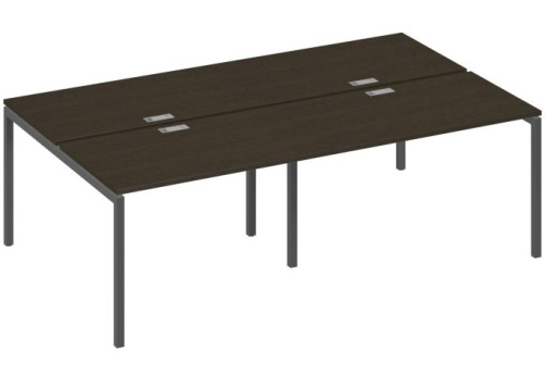 Рабочая станция 4х120 Мира Лофт, цвет венге + антрацит