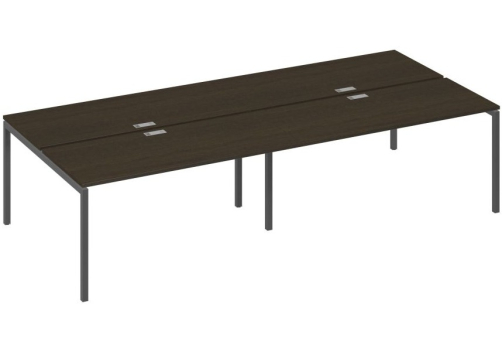 Рабочая станция 4х160 Мира Лофт, цвет венге + антрацит