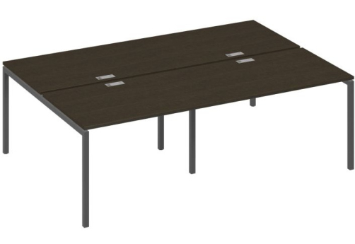 Рабочая станция 4х120 Мира Лофт, цвет венге + антрацит