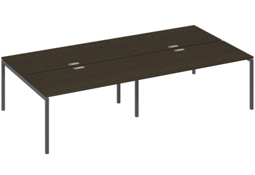 Рабочая станция 4х160 Мира Лофт, цвет венге + антрацит