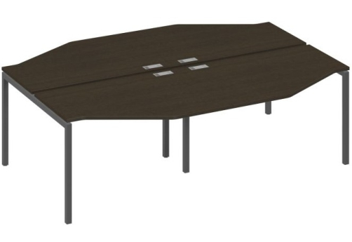 Рабочая станция эргономичная 4х120 Техно Мира Лофт, цвет венге + антрацит