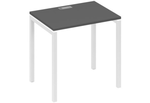 Стол письменный Мира Лофт, цвет антрацит премиум + белый