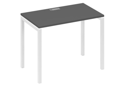 Стол письменный Мира Лофт, цвет антрацит премиум + белый