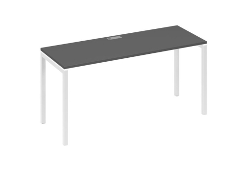Стол письменный Мира Лофт, цвет антрацит премиум + белый
