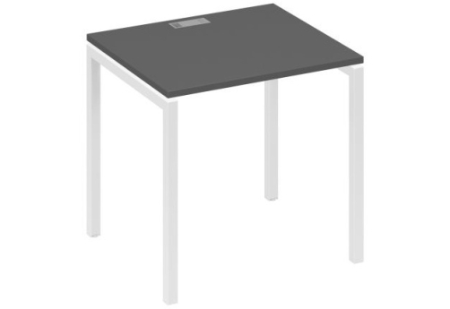 Стол письменный Мира Лофт, цвет антрацит премиум + белый